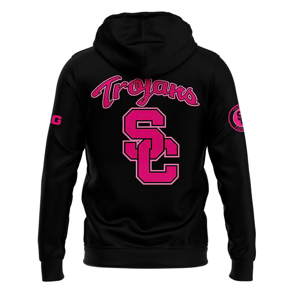 Black USC Trojans Football Crucial Catch Club Hoodie - Famjoys Black USC Trojans Football Crucial Catch Club Hoodie - Famjoys