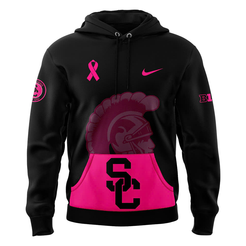 Black USC Trojans Football Crucial Catch Club Hoodie - Famjoys Black USC Trojans Football Crucial Catch Club Hoodie - Famjoys