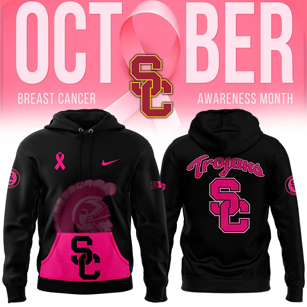 Black USC Trojans Football Crucial Catch Club Hoodie - Famjoys Black USC Trojans Football Crucial Catch Club Hoodie - Famjoys