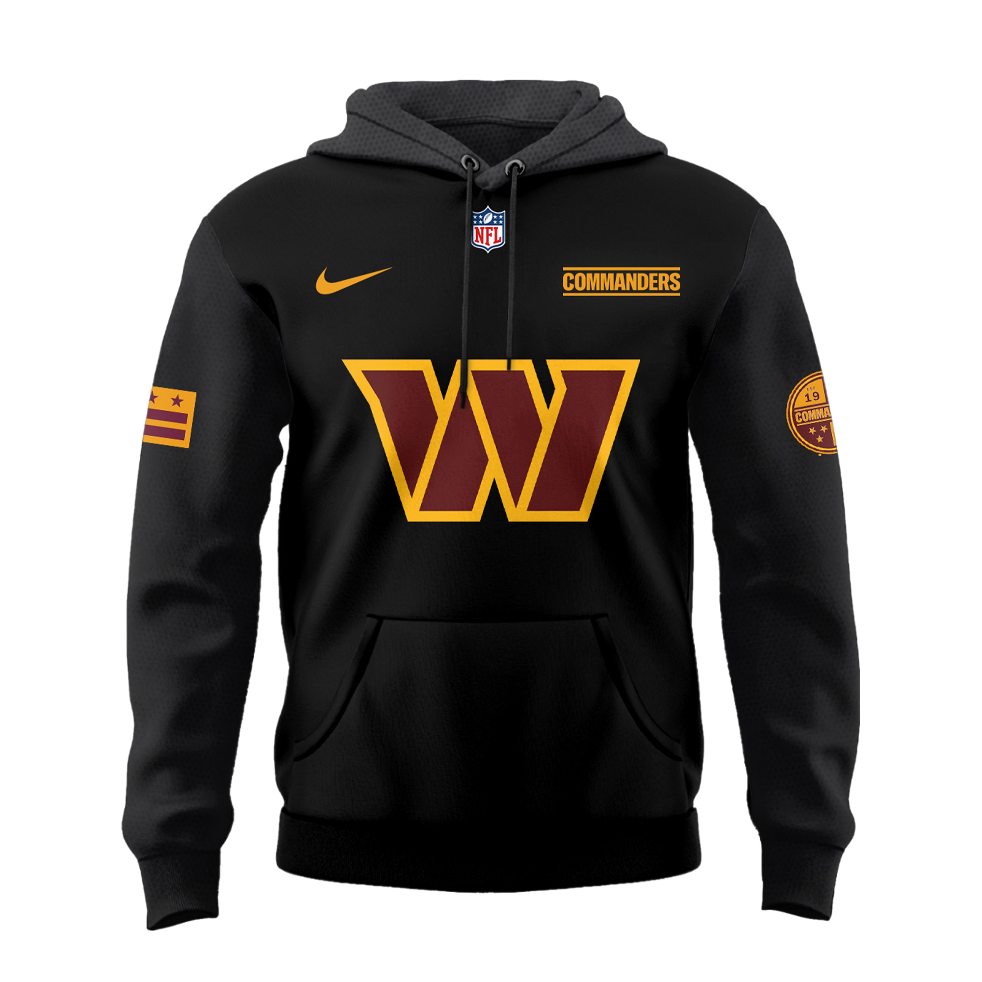 Black Washington Commanders Limited Hoodie - Famjoys Black Washington Commanders Limited Hoodie - Famjoys