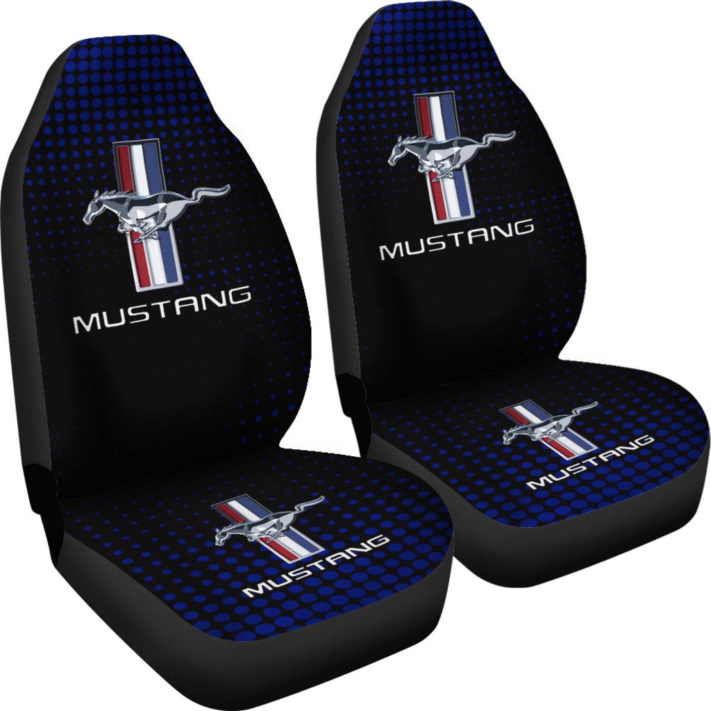 Blue Ford Mustang Car Seat Covers AA22090804 - Famjoys Blue Ford Mustang Car Seat Covers AA22090804 - Famjoys