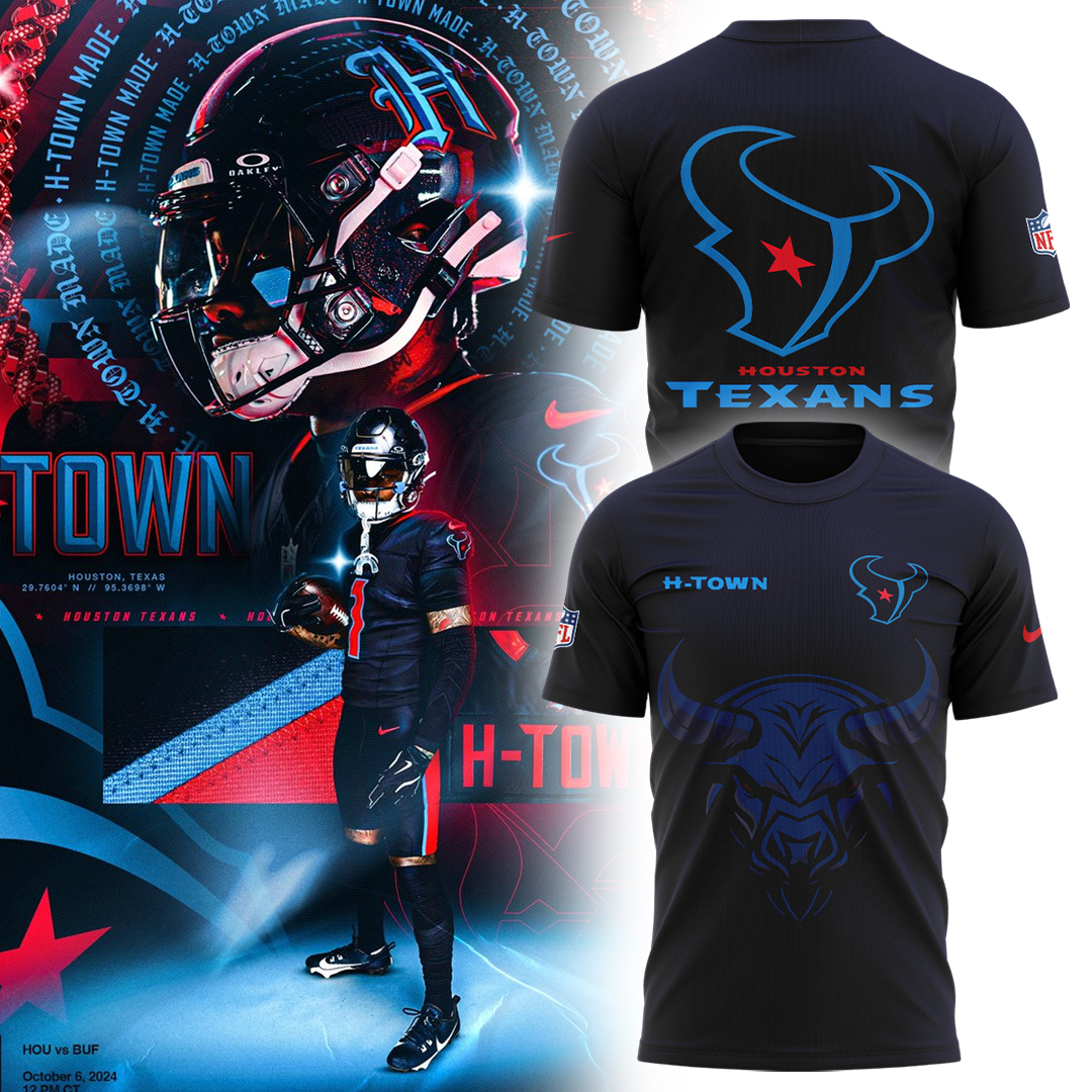 Blue Houston Texans Alternate Game T-Shirt - Famjoys Blue Houston Texans Alternate Game T-Shirt - Famjoys
