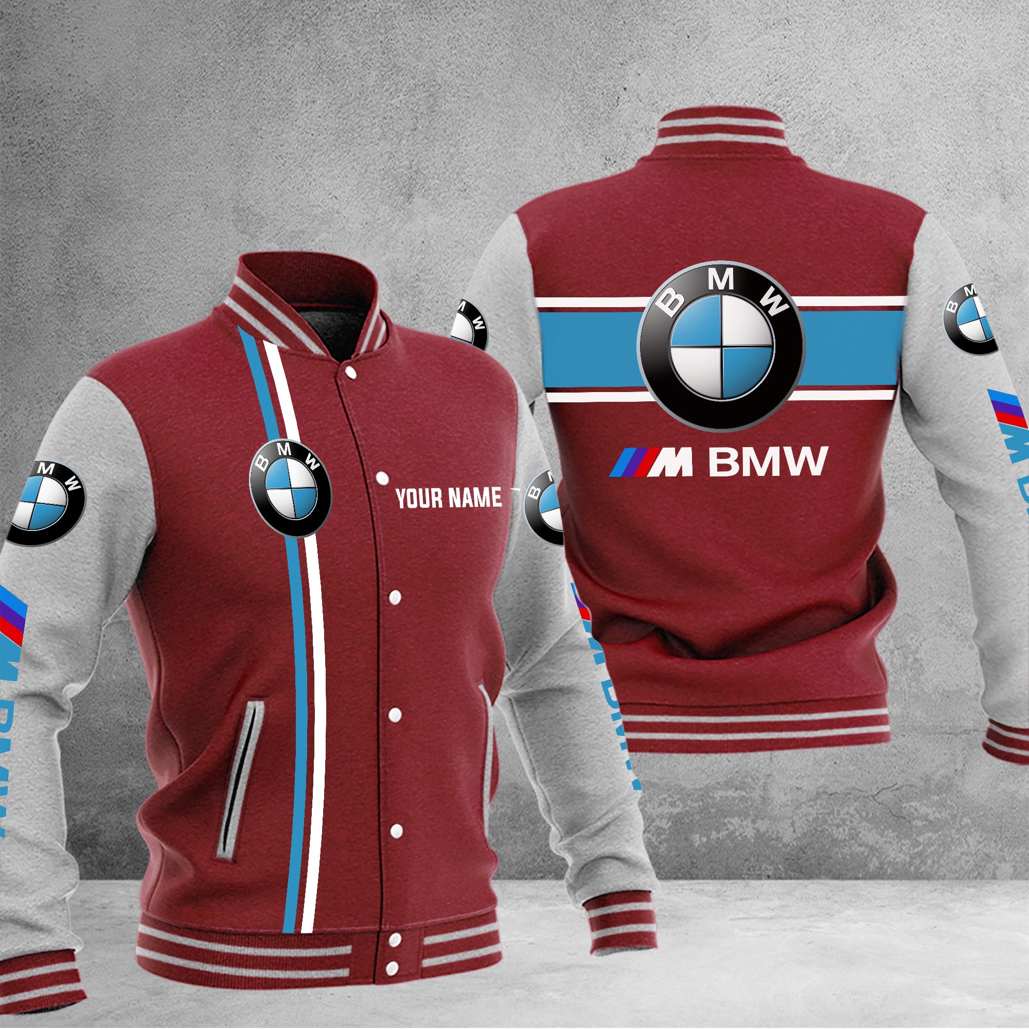 BMW M Baseball Jacket - Famjoys BMW M Baseball Jacket - Famjoys
