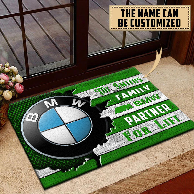 BMW M Doormat Custom Name, Multicolor - Famjoys BMW M Doormat Custom Name, Multicolor - Famjoys