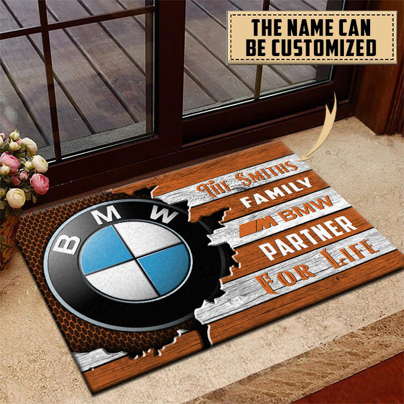 BMW M Doormat Custom Name, Multicolor - Famjoys BMW M Doormat Custom Name, Multicolor - Famjoys