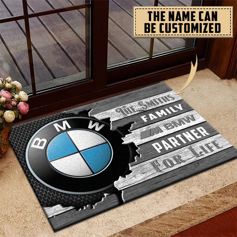 BMW M Doormat Custom Name, Multicolor - Famjoys BMW M Doormat Custom Name, Multicolor - Famjoys