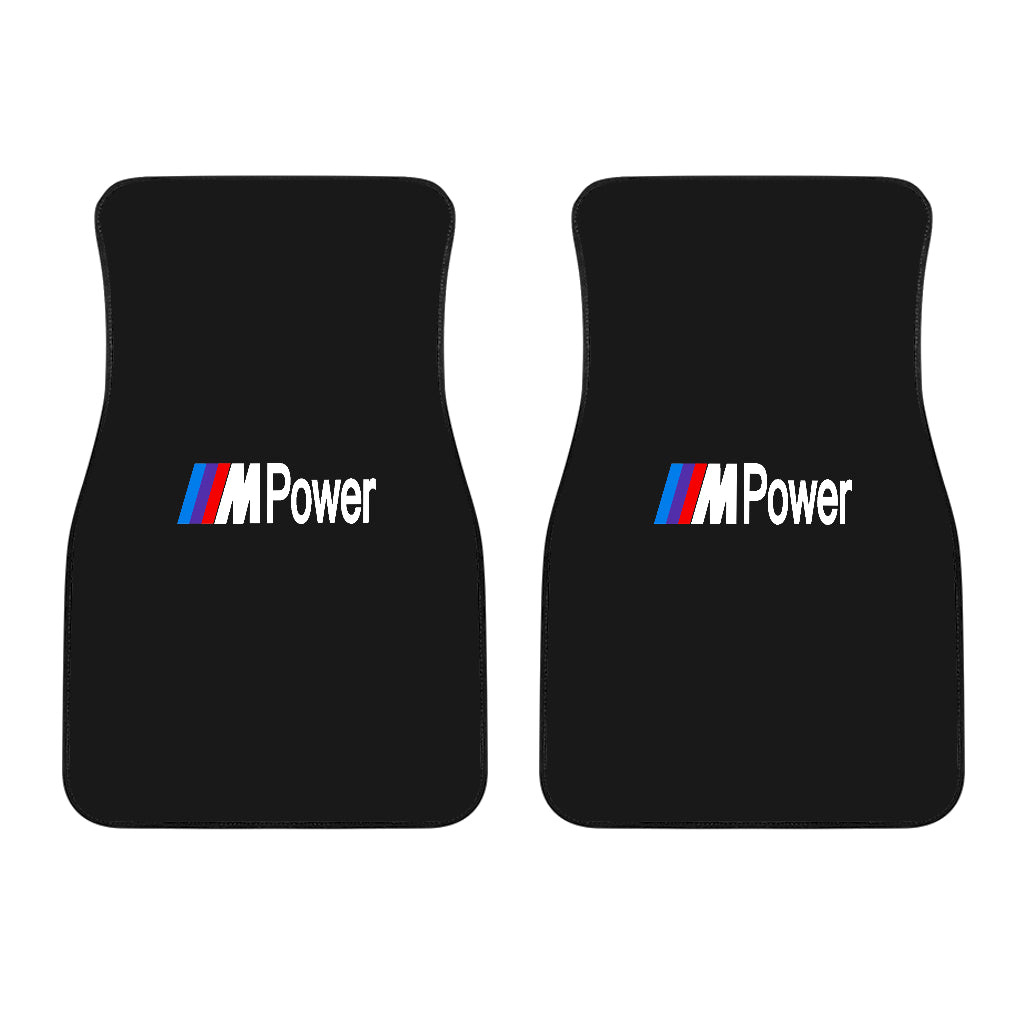 BMW M Power Front Car Mats V1 - Famjoys BMW M Power Front Car Mats V1 - Famjoys