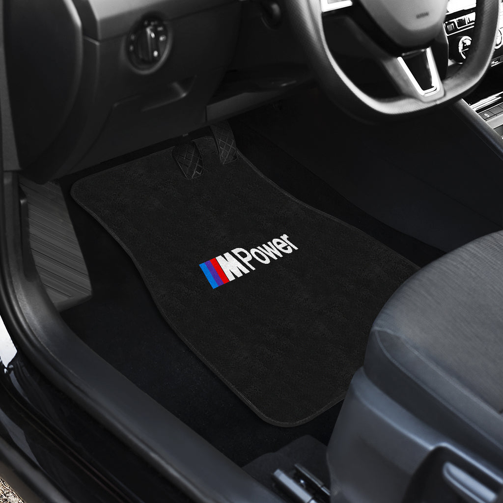 BMW M Power Front Car Mats V1 - Famjoys BMW M Power Front Car Mats V1 - Famjoys