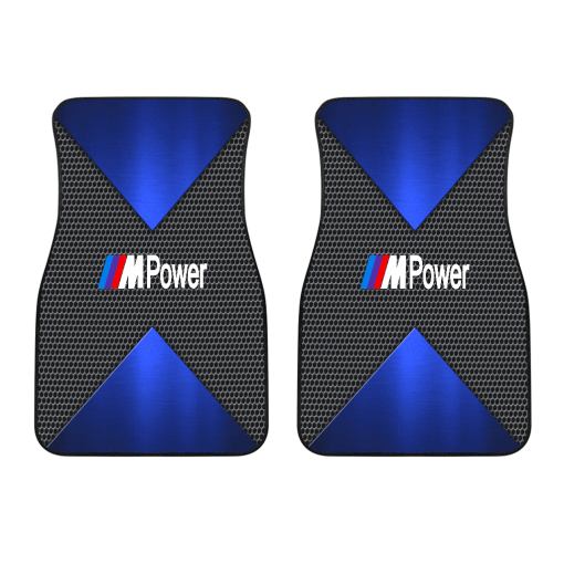 BMW M Power Front Car Mats V2 - Famjoys BMW M Power Front Car Mats V2 - Famjoys