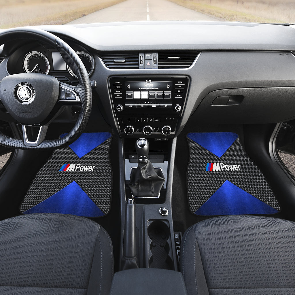 BMW M Power Front Car Mats V2 - Famjoys BMW M Power Front Car Mats V2 - Famjoys