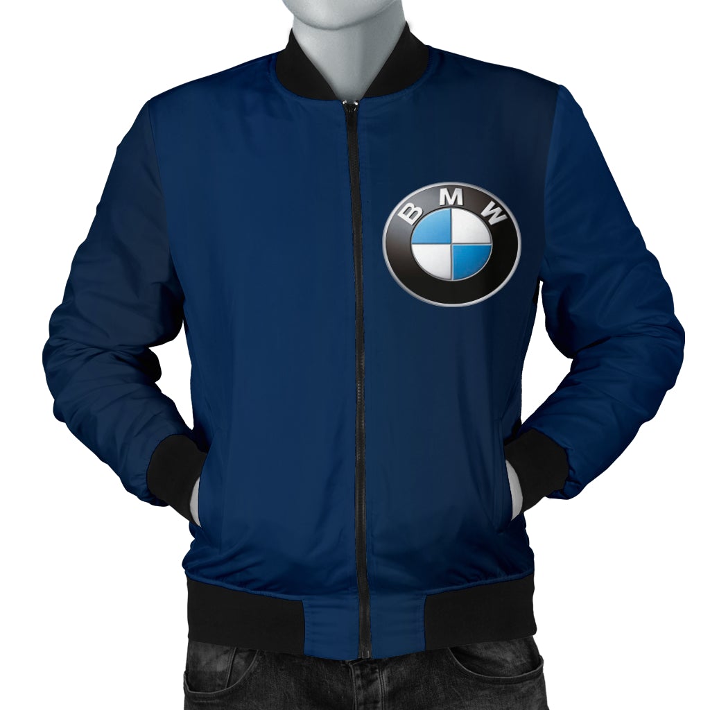 BMW Men's Bomber Jacket Blue - Famjoys BMW Men's Bomber Jacket Blue - Famjoys