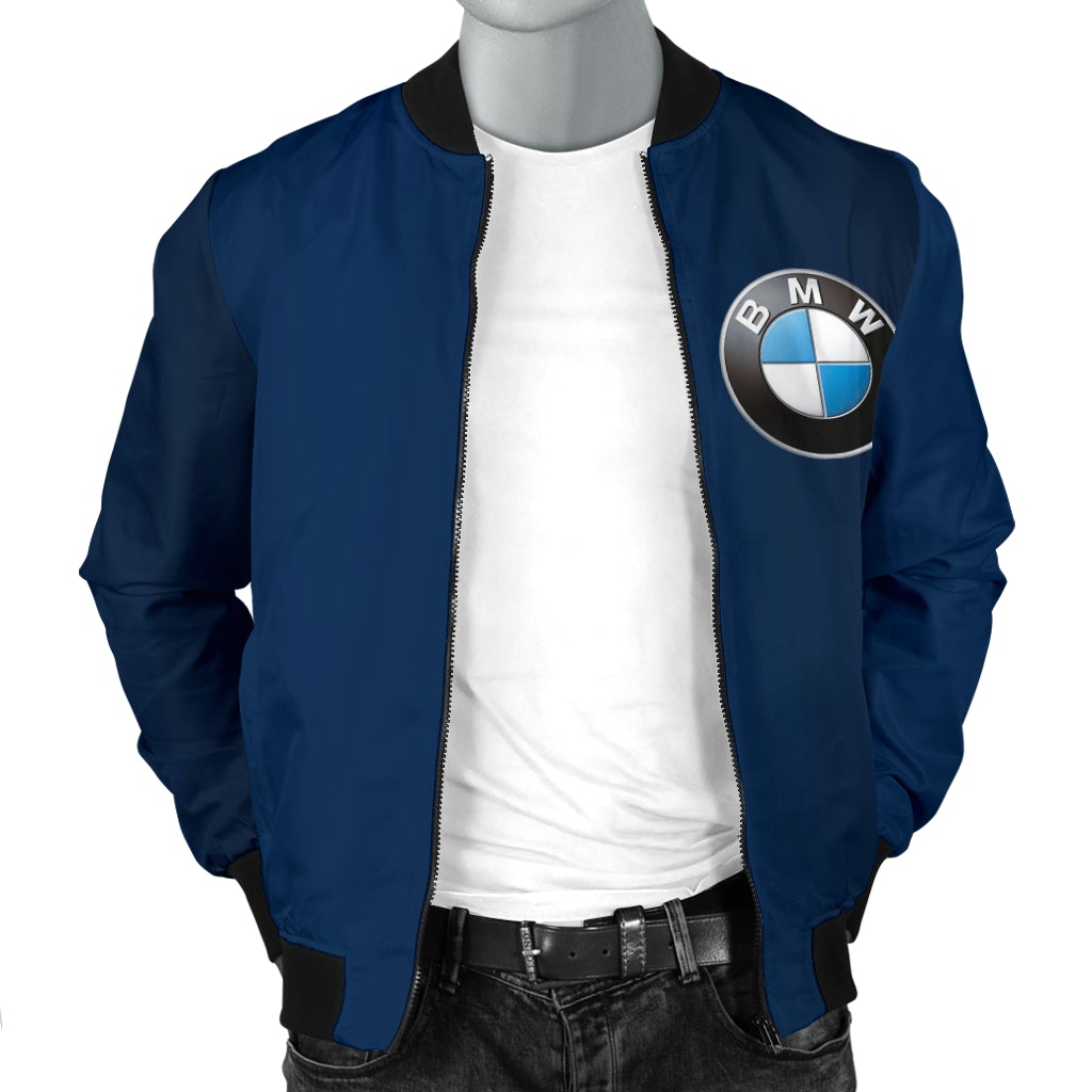 BMW Men's Bomber Jacket Blue - Famjoys BMW Men's Bomber Jacket Blue - Famjoys