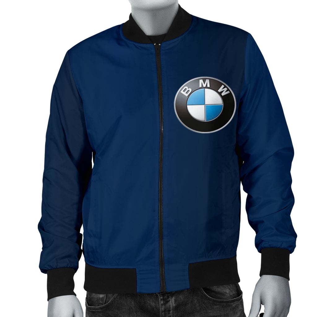 BMW Men's Bomber Jacket Blue - Famjoys BMW Men's Bomber Jacket Blue - Famjoys