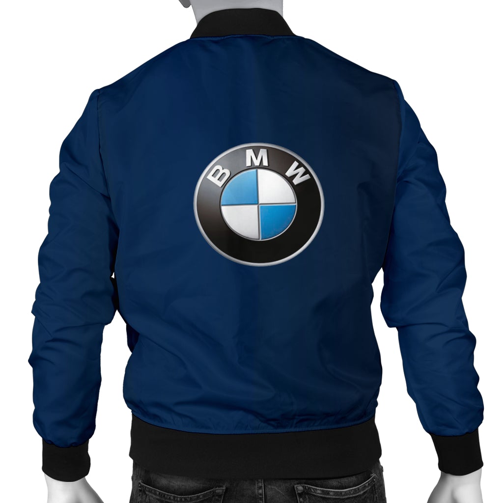 BMW Men's Bomber Jacket Blue - Famjoys BMW Men's Bomber Jacket Blue - Famjoys