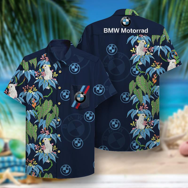 Bmw Motorrad Pattern Hawaiian Shirt - Famjoys Bmw Motorrad Pattern Hawaiian Shirt - Famjoys