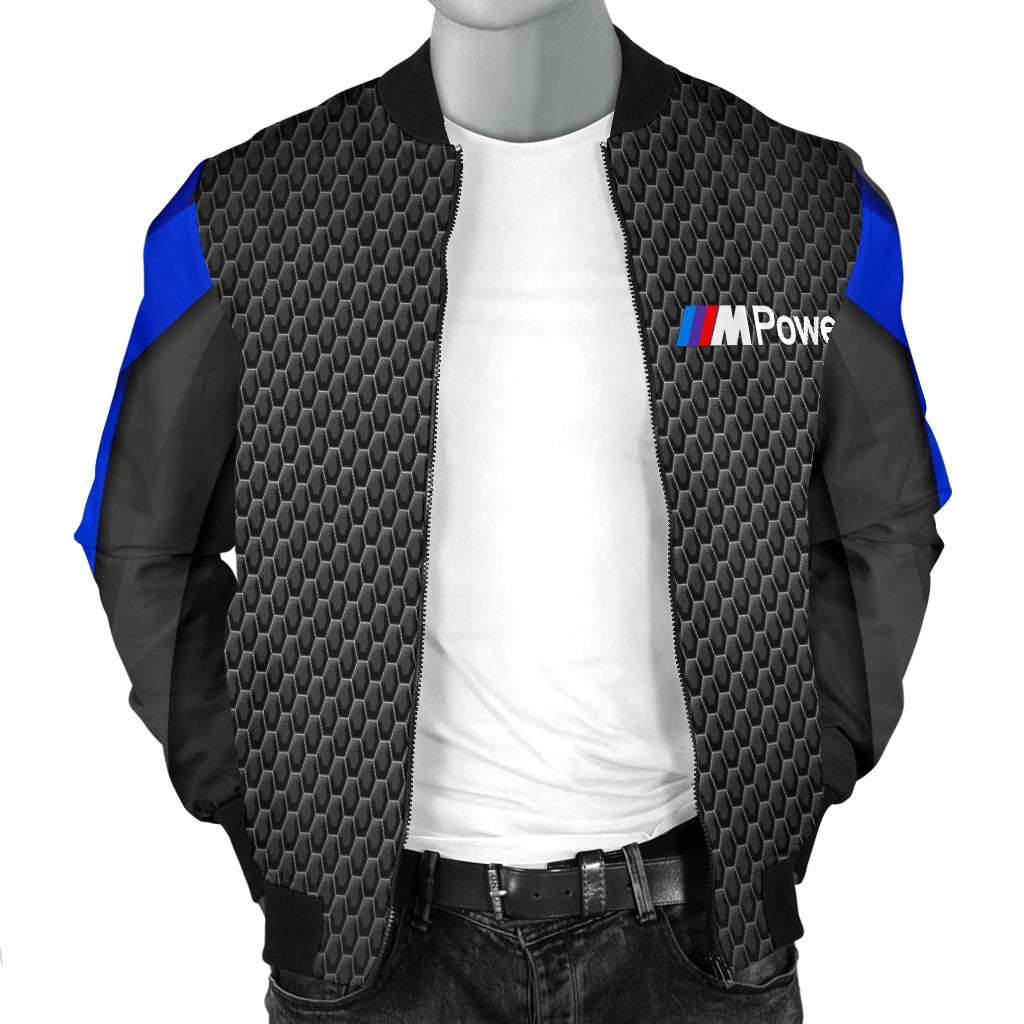 BMW MPower Men's Bomber Jacket BB - Famjoys BMW MPower Men's Bomber Jacket BB - Famjoys