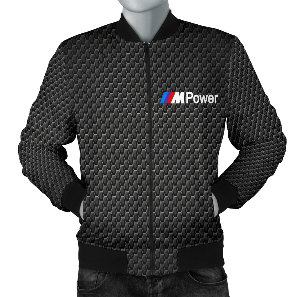 BMW MPower Men's Bomber Jacket MT - Famjoys BMW MPower Men's Bomber Jacket MT - Famjoys