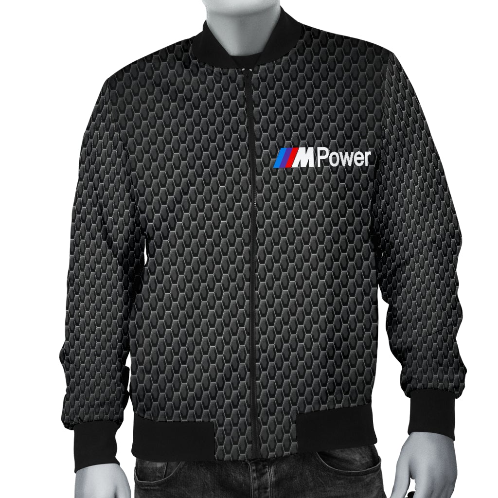 BMW MPower Men's Bomber Jacket MT - Famjoys BMW MPower Men's Bomber Jacket MT - Famjoys