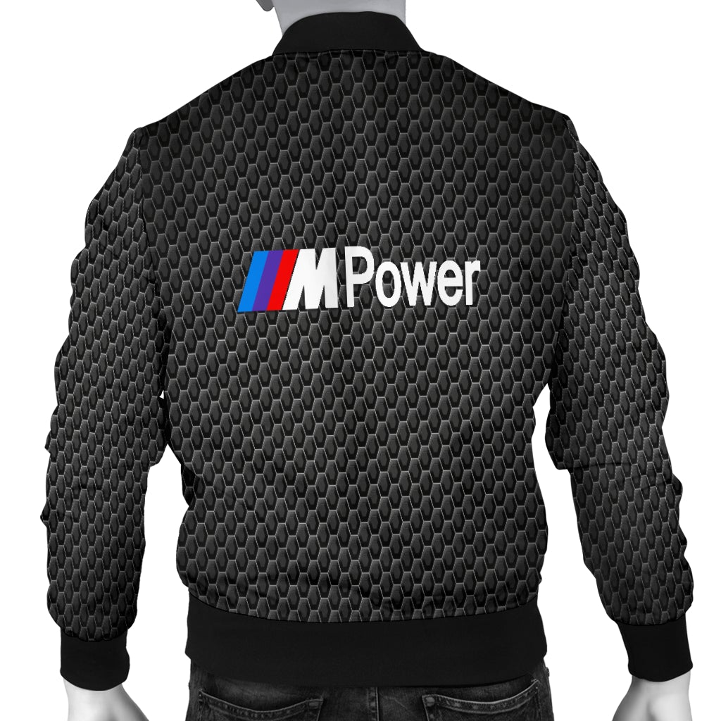 BMW MPower Men's Bomber Jacket MT - Famjoys BMW MPower Men's Bomber Jacket MT - Famjoys