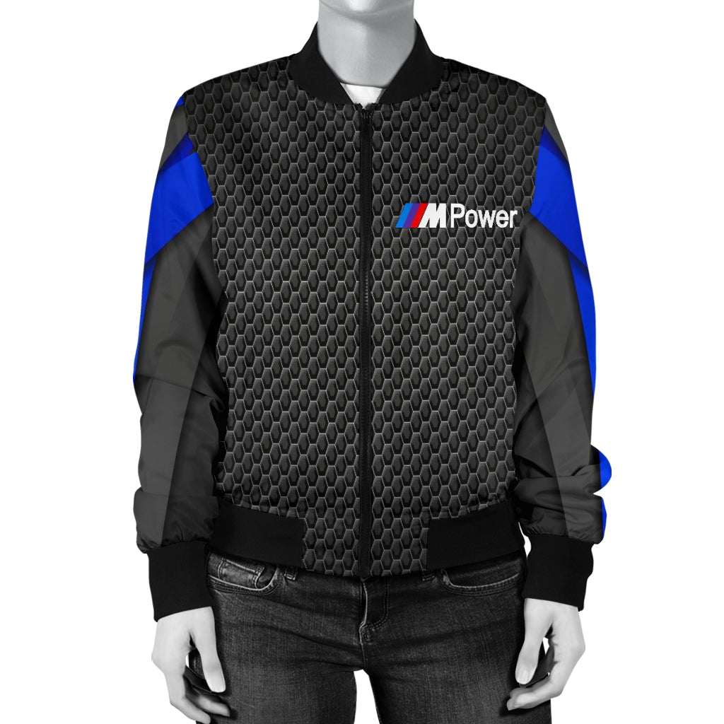 BMW MPower Women's Bomber Jacket BB - Famjoys BMW MPower Women's Bomber Jacket BB - Famjoys