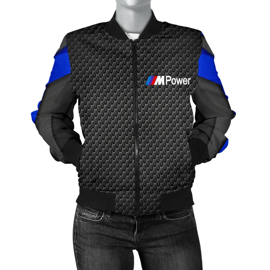 BMW MPower Women's Bomber Jacket BB - Famjoys BMW MPower Women's Bomber Jacket BB - Famjoys