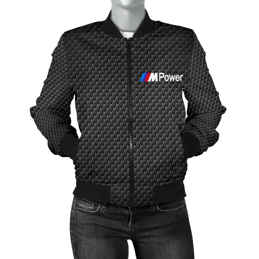 BMW MPower Women's Bomber Jacket MT - Famjoys BMW MPower Women's Bomber Jacket MT - Famjoys