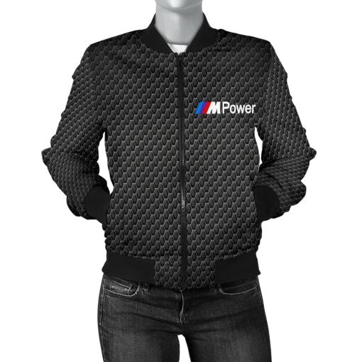 BMW MPower Women's Bomber Jacket MT - Famjoys BMW MPower Women's Bomber Jacket MT - Famjoys