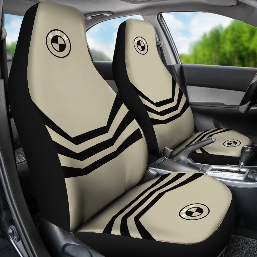 BMW Seat Covers Beige and Black - Famjoys BMW Seat Covers Beige and Black - Famjoys