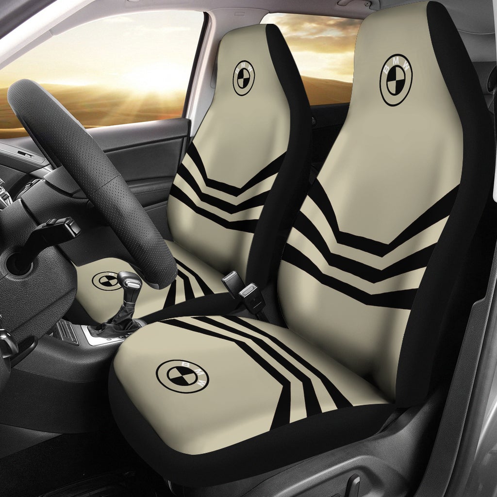 BMW Seat Covers Beige and Black - Famjoys BMW Seat Covers Beige and Black - Famjoys