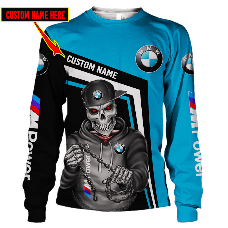 BMW Skull Tshirt, sweatshirt, Polo, Hawaiian, Hoodie 3D Apparel Full Printing Custom Name - Famjoys BMW Skull Tshirt, sweatshirt, Polo, Hawaiian, Hoodie 3D Apparel Full Printing Custom Name - Famjoys