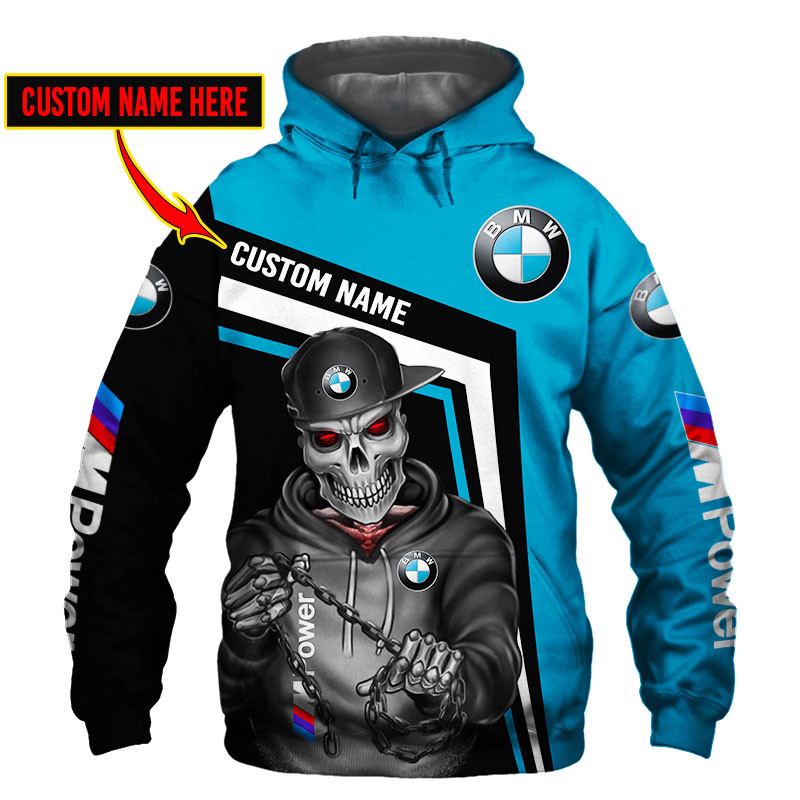 BMW Skull Tshirt, sweatshirt, Polo, Hawaiian, Hoodie 3D Apparel Full Printing Custom Name - Famjoys BMW Skull Tshirt, sweatshirt, Polo, Hawaiian, Hoodie 3D Apparel Full Printing Custom Name - Famjoys