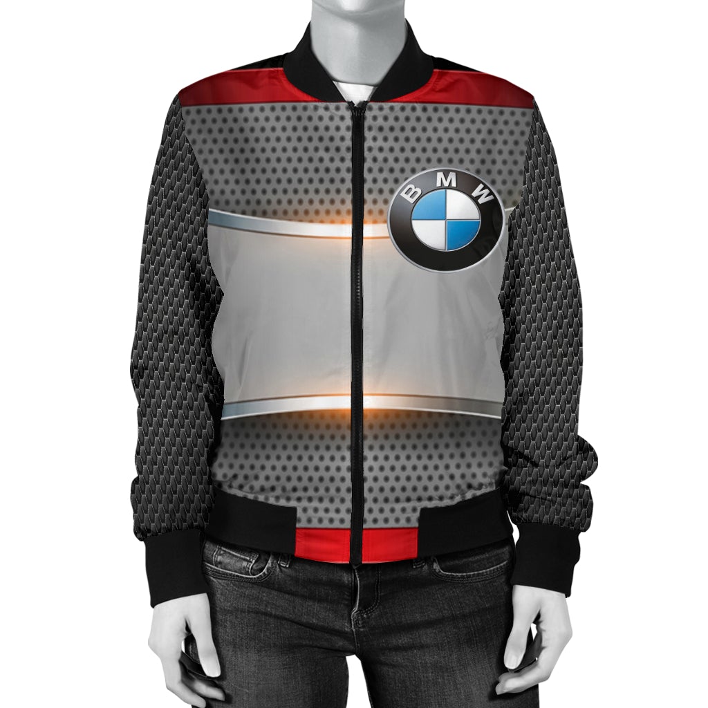 BMW Women's Bomber Jacket RW - Famjoys BMW Women's Bomber Jacket RW - Famjoys