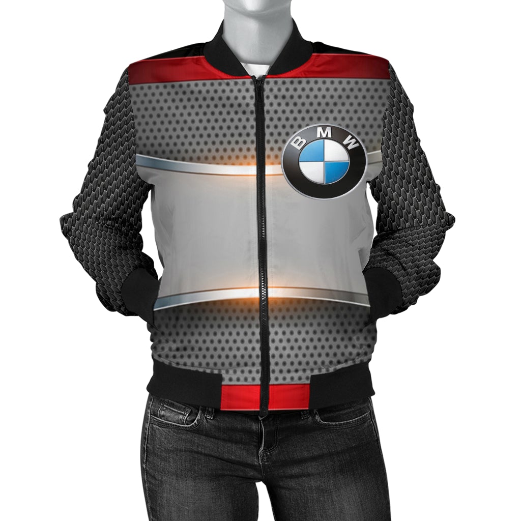 BMW Women's Bomber Jacket RW - Famjoys BMW Women's Bomber Jacket RW - Famjoys