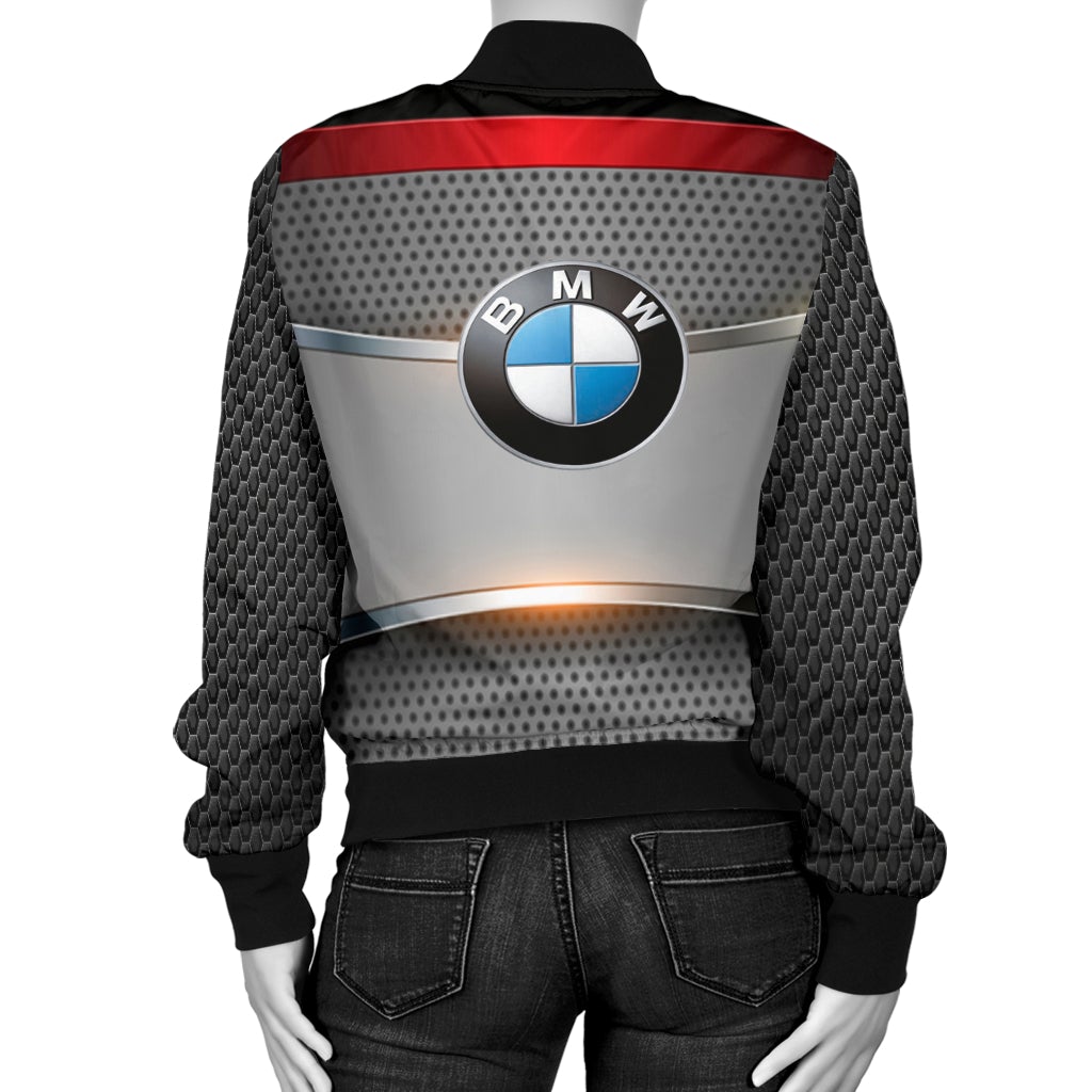 BMW Women's Bomber Jacket RW - Famjoys BMW Women's Bomber Jacket RW - Famjoys