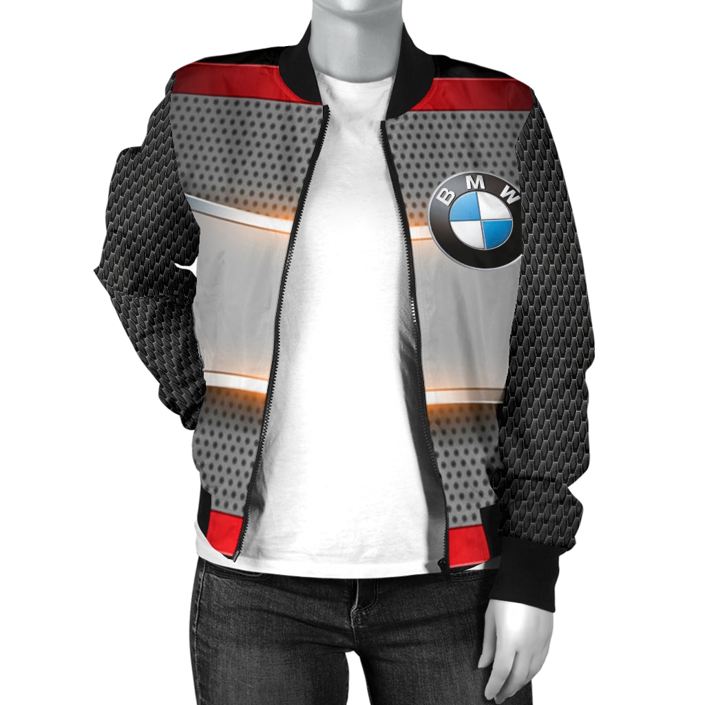 BMW Women's Bomber Jacket RW - Famjoys BMW Women's Bomber Jacket RW - Famjoys