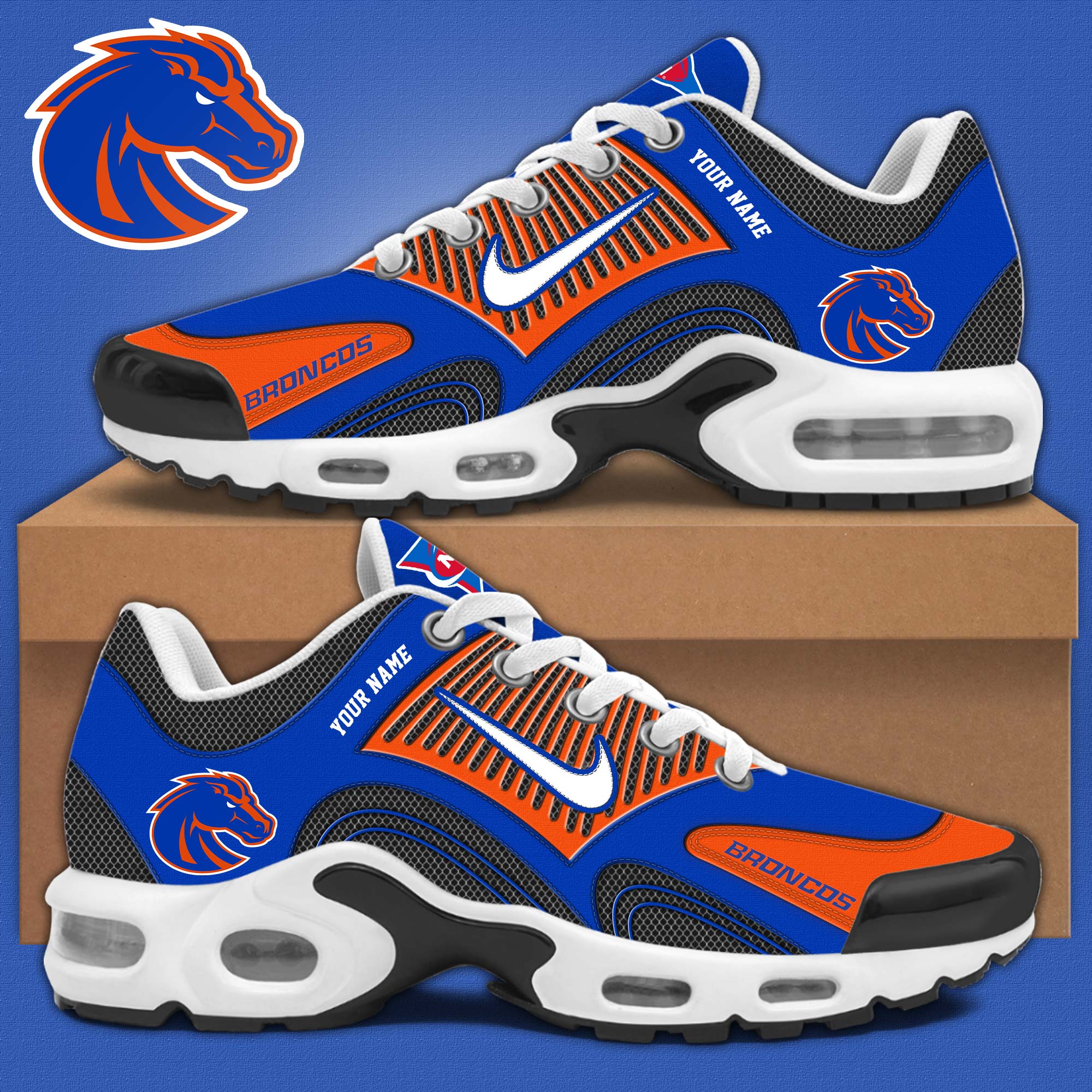 Boise State Broncos Personalized Shoes - Famjoys Boise State Broncos Personalized Shoes - Famjoys