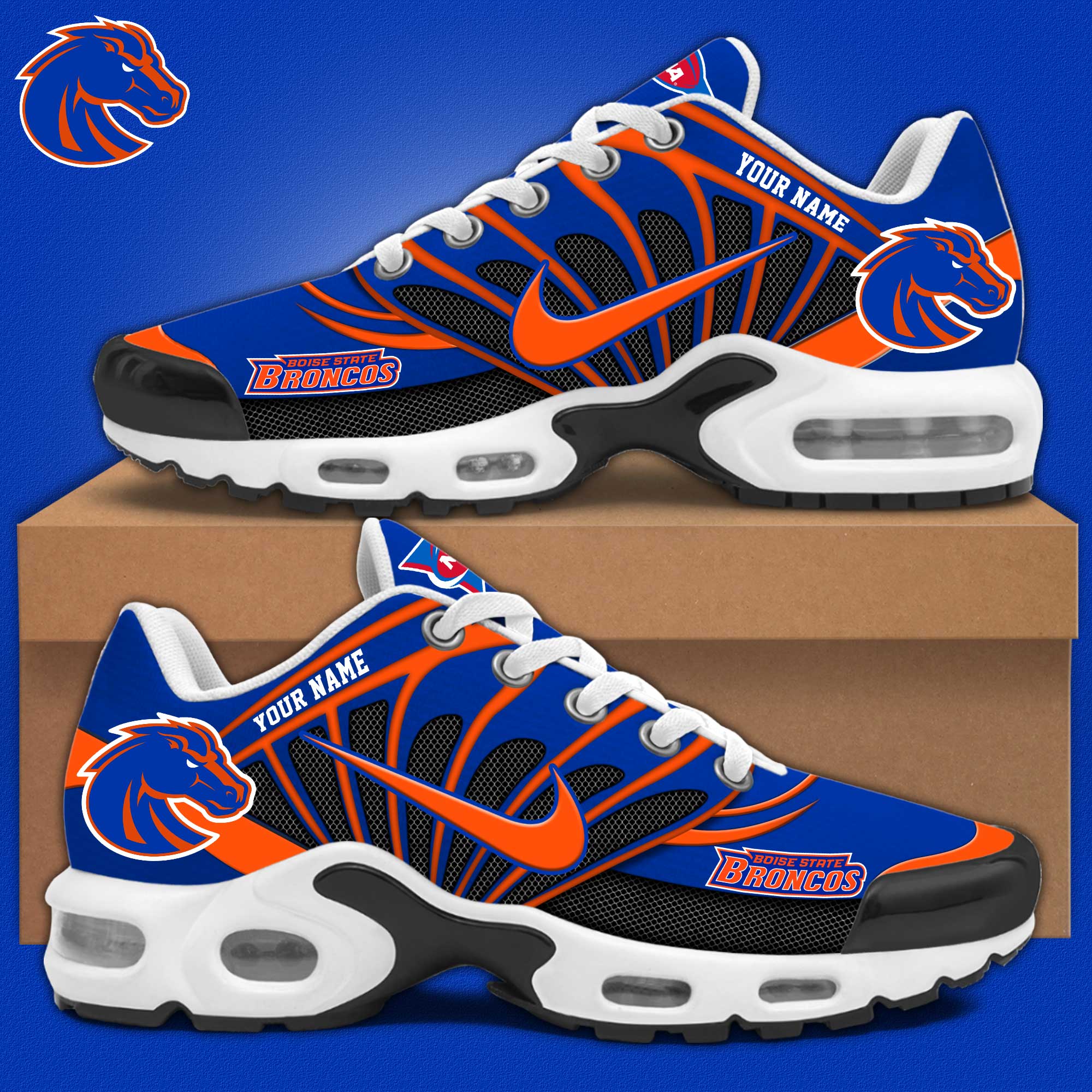 Boise State Broncos Personalized Shoes - Famjoys Boise State Broncos Personalized Shoes - Famjoys