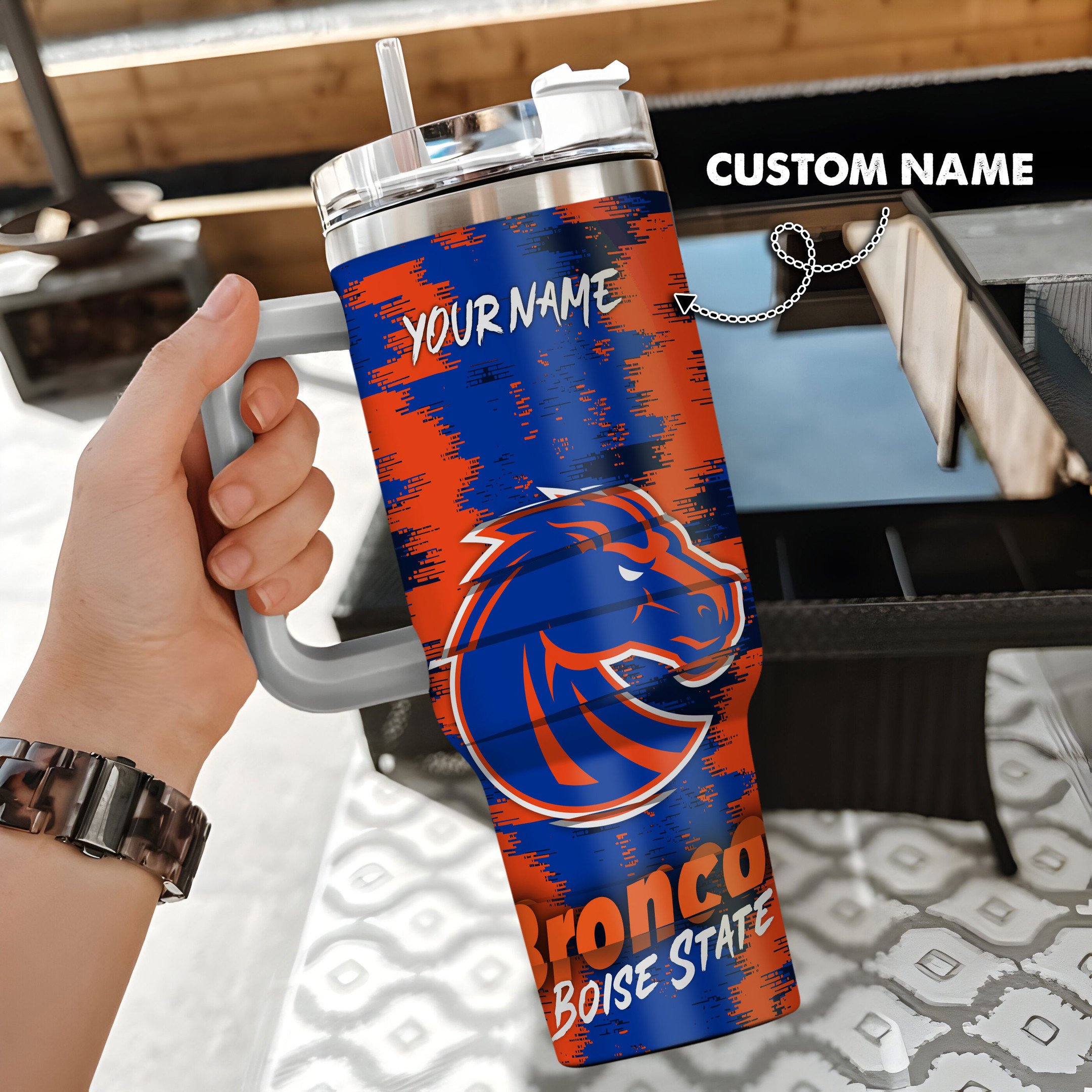Boise State Broncos Stanley Tumbler - Famjoys Boise State Broncos Stanley Tumbler - Famjoys