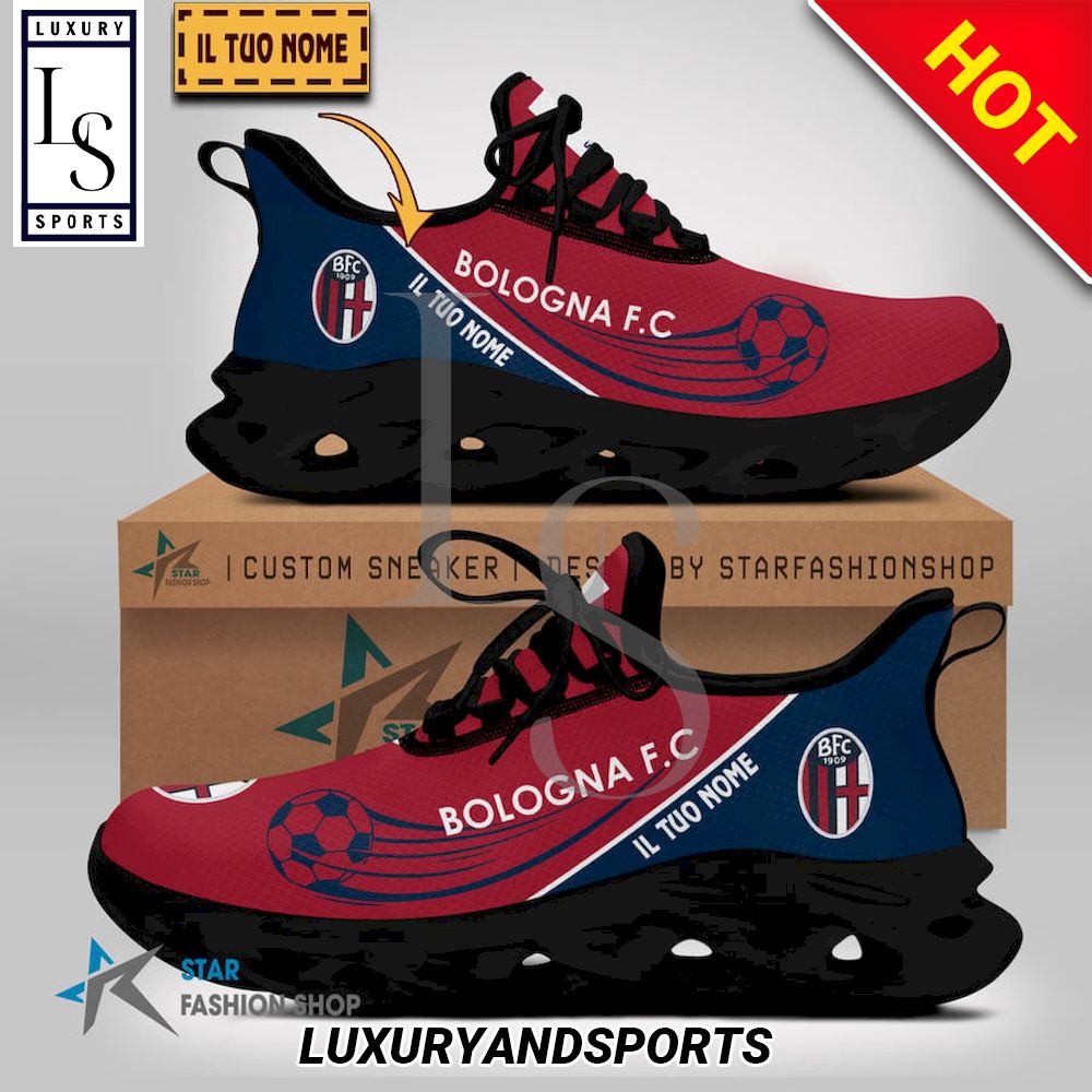 Bologna Fc Serie A Custom Name Max Soul Shoes - Famjoys Bologna Fc Serie A Custom Name Max Soul Shoes - Famjoys