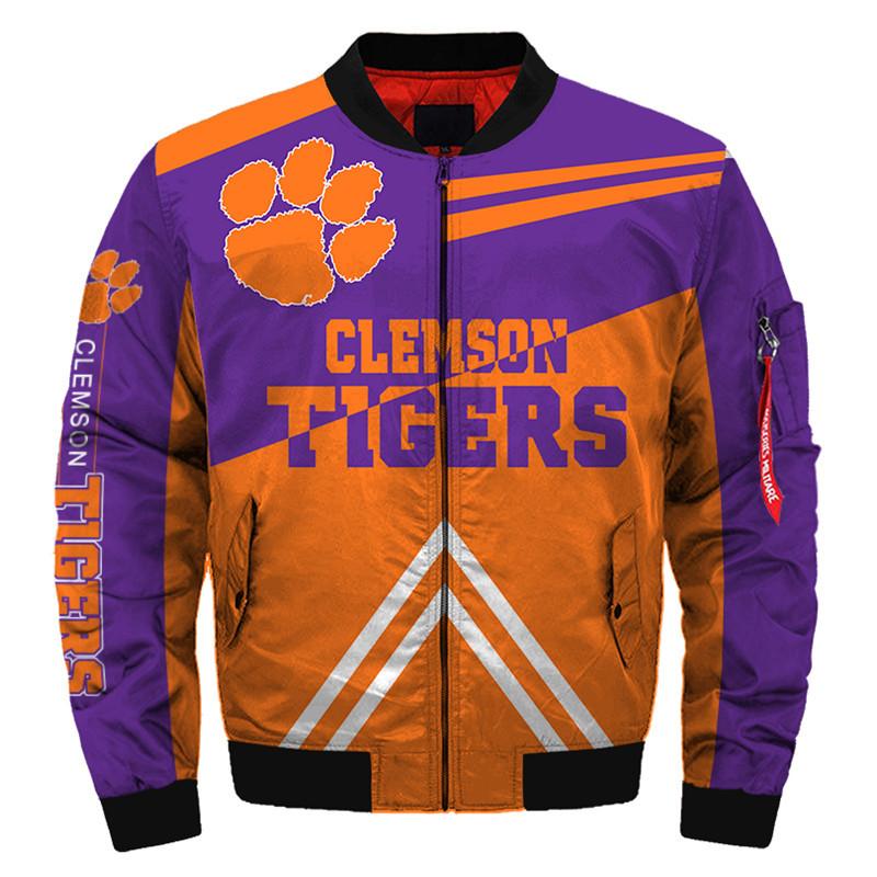Bomber Jackets Clemson Tigers Jacketale - Famjoys Bomber Jackets Clemson Tigers Jacketale - Famjoys