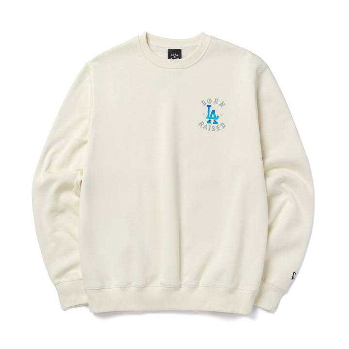 BORN X RAISED + DODGERS 3M BALL LOGO CREWNECK - Famjoys BORN X RAISED + DODGERS 3M BALL LOGO CREWNECK - Famjoys