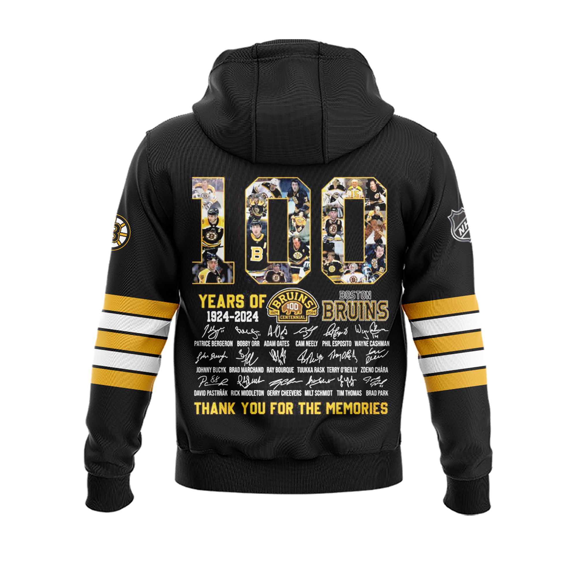 Boston Bruins 100 Centennial 1924 Hoodie - Famjoys Boston Bruins 100 Centennial 1924 Hoodie - Famjoys