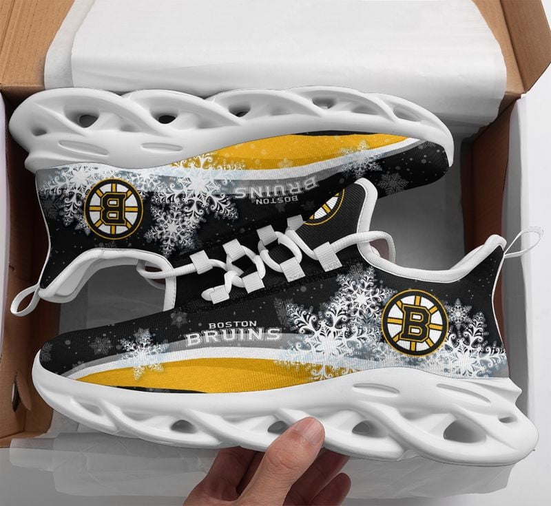 Boston Bruins Christmas Snow Max Soul Shoes Men's And Women's US Sizes NLA030764 - Famjoys Boston Bruins Christmas Snow Max Soul Shoes Men's And Women's US Sizes NLA030764 - Famjoys