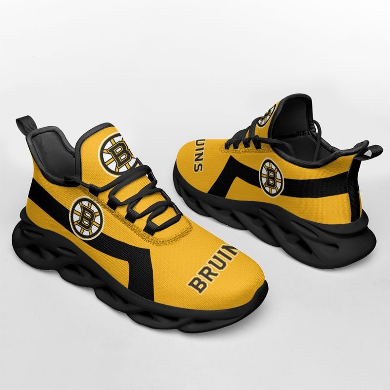 Boston Bruins Classic Pattern Max Soul Shoes NEW054064 - Famjoys Boston Bruins Classic Pattern Max Soul Shoes NEW054064 - Famjoys