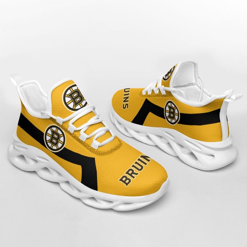Boston Bruins Classic Pattern Max Soul Shoes NEW054064 - Famjoys Boston Bruins Classic Pattern Max Soul Shoes NEW054064 - Famjoys