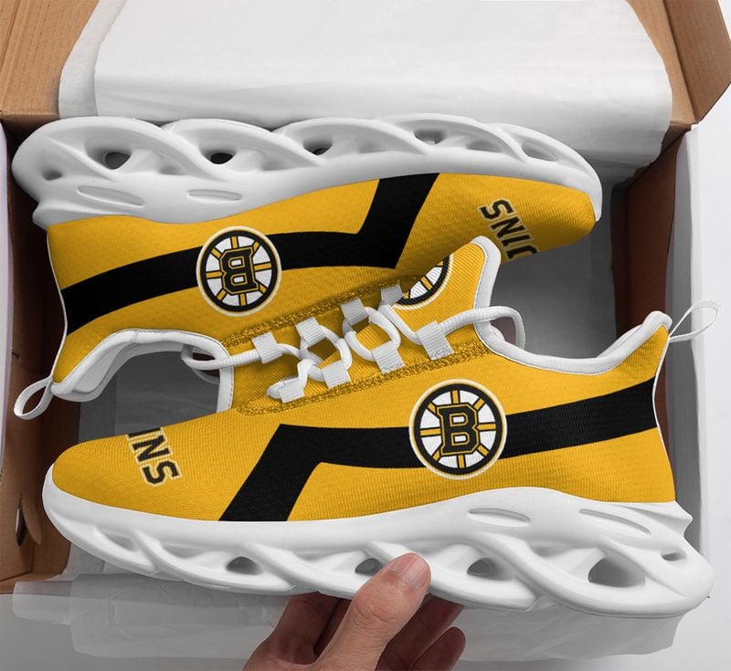 Boston Bruins Classic Pattern Max Soul Shoes NEW054064 - Famjoys Boston Bruins Classic Pattern Max Soul Shoes NEW054064 - Famjoys