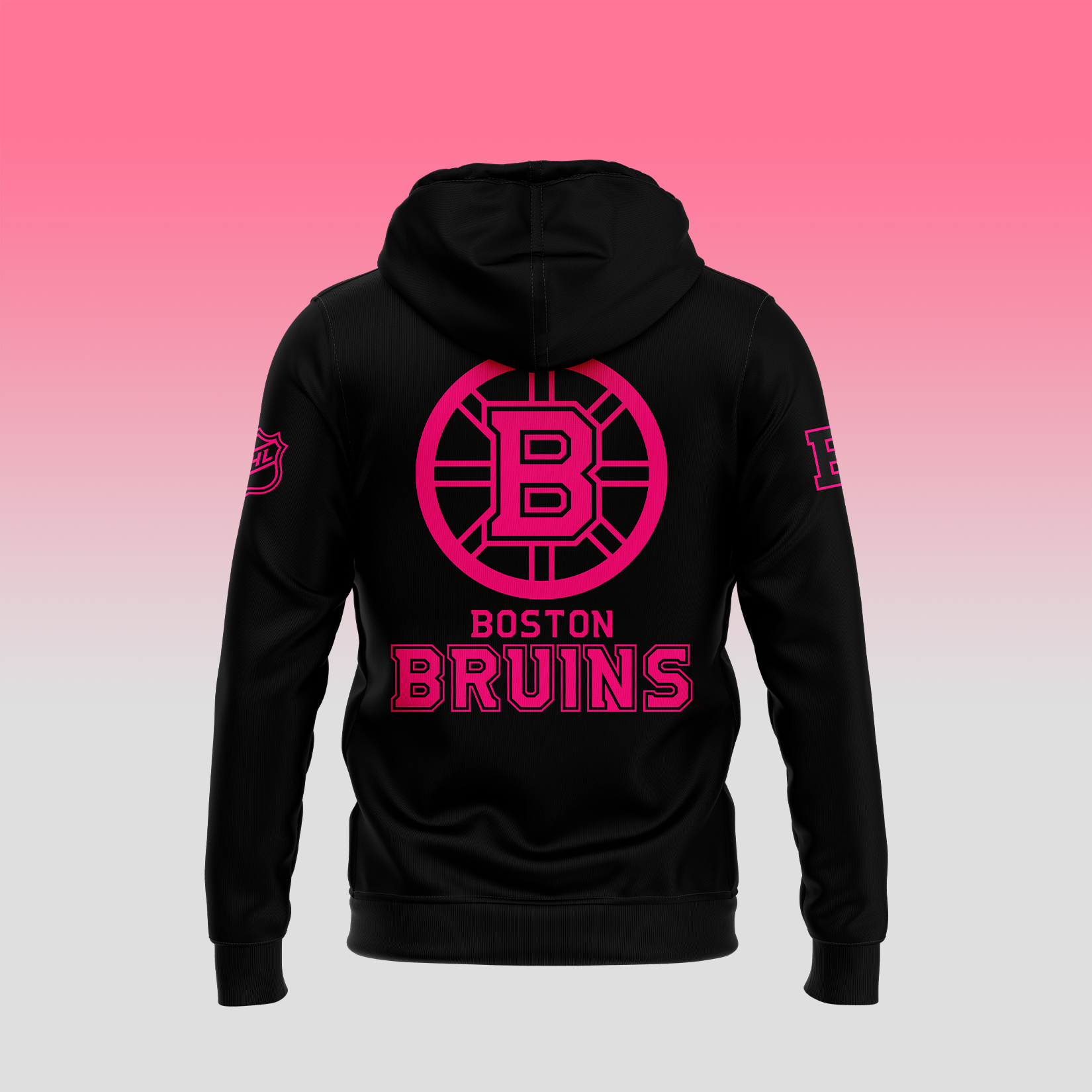 Boston Bruins NHL Breast Cancer Awareness Month Pullover Hoodie - Famjoys Boston Bruins NHL Breast Cancer Awareness Month Pullover Hoodie - Famjoys
