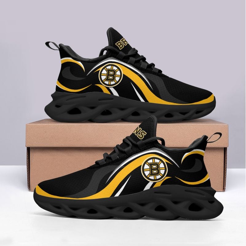 Boston Bruins Wavy Style Max Soul Shoes NEW054764 - Famjoys Boston Bruins Wavy Style Max Soul Shoes NEW054764 - Famjoys