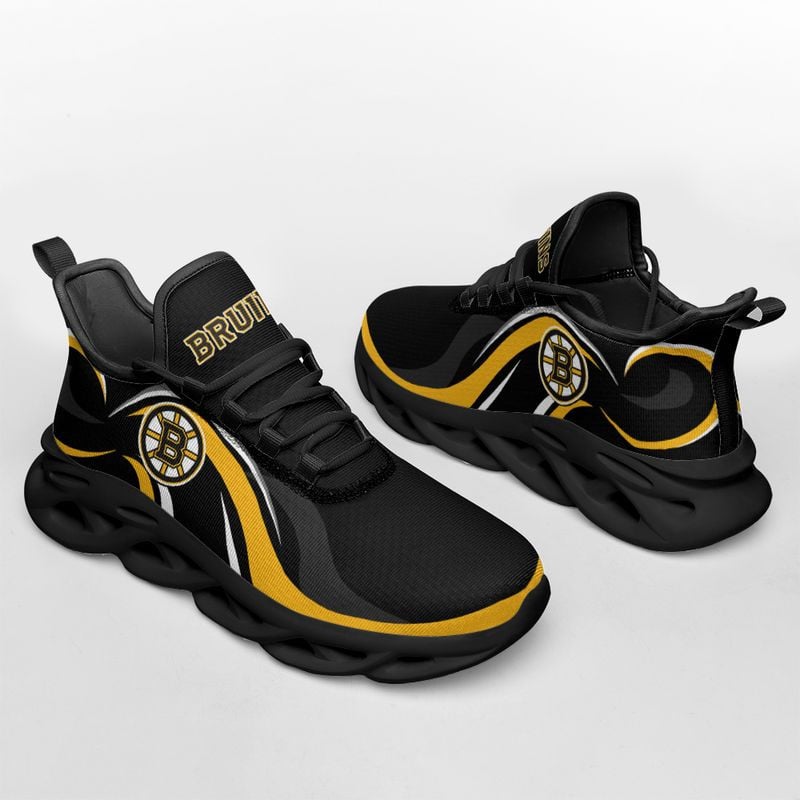 Boston Bruins Wavy Style Max Soul Shoes NEW054764 - Famjoys Boston Bruins Wavy Style Max Soul Shoes NEW054764 - Famjoys