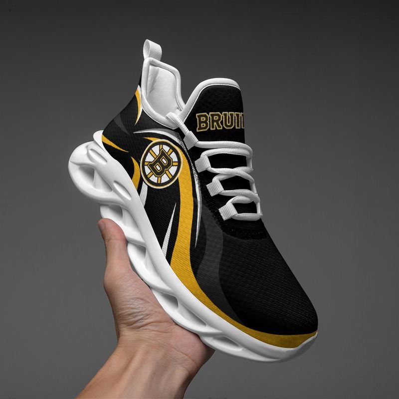 Boston Bruins Wavy Style Max Soul Shoes NEW054764 - Famjoys Boston Bruins Wavy Style Max Soul Shoes NEW054764 - Famjoys